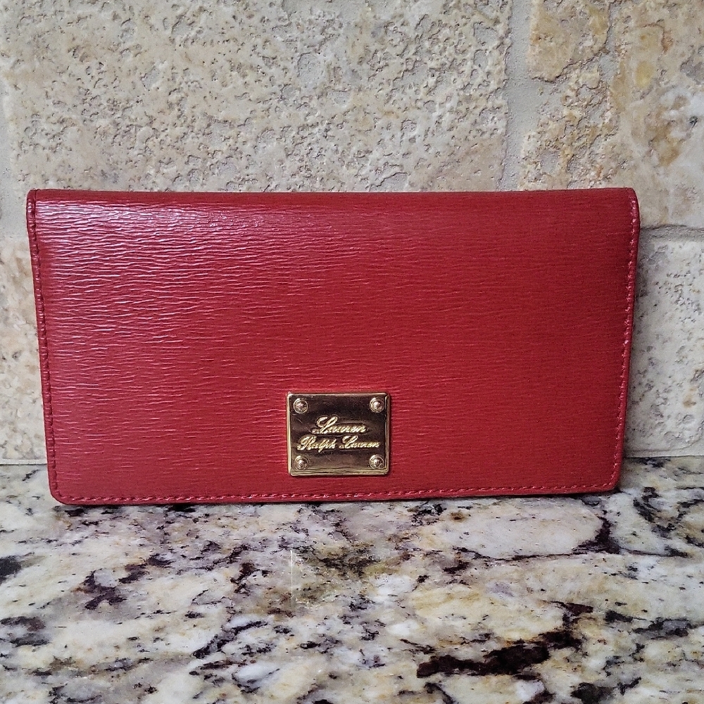Lauren Ralph Lauren Bifold Red Wallet